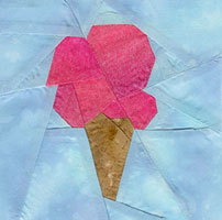 Ice Cream Quilt- Digital Download